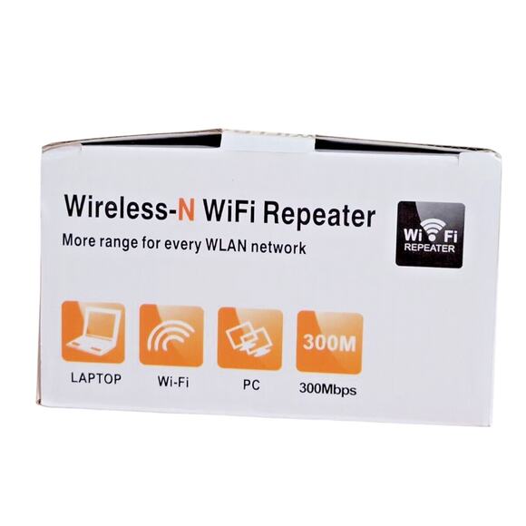 Universal WiFi Signal Booster 300Mbps Wireless-N 2.4GHz Internet Extender White - Picture 5 of 9